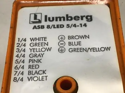 Used LUMBERG ASB 8/LED 5/4-14 Misc Electrical & Power Parts Michigan US | Ideal Machinery #1277118