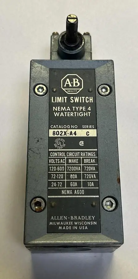 Used ALLEN-BRADLEY 802X-A4 Miscellaneous Equipment (Electrical & Power) Ohio US | Surplus Asset Holdings #1238175