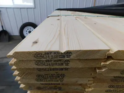 1 x 8 Ponderosa Pine #3 or better Tongue & Groove Reversible Double V / WP4  - 480 Linear Feet