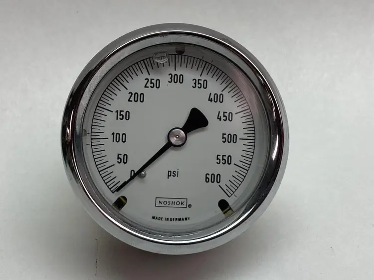 New | in-Stock NOSHOK 0-600 PSI Universal Pressure Meters Ohio US | Surplus Asset Holdings #1243925