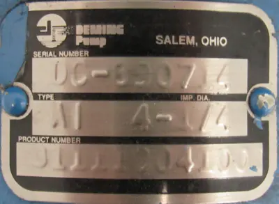 NEW DEMING PUMP DC-890714 PUMP TYPE AI DC890714