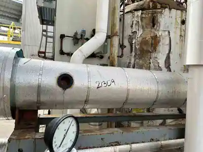 91 sq ft taylor tank company (rubicon) stainless steel shell & tube heat exchanger