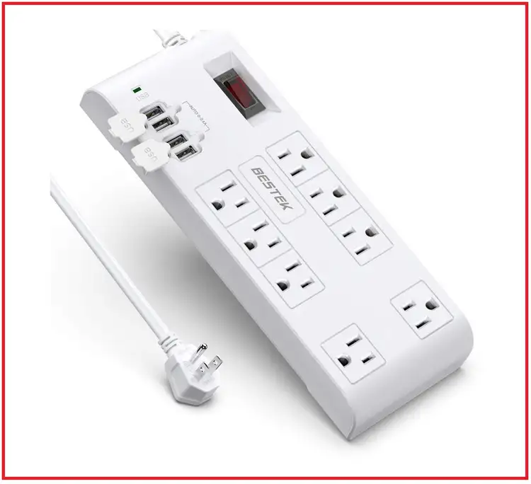 Used _UNKNOWN_ 8 OUTLET POWER STRIP WITH USB SURGE PROTECTOR Surge Protectors Oklahoma US | Wide Image Solutions #1534776