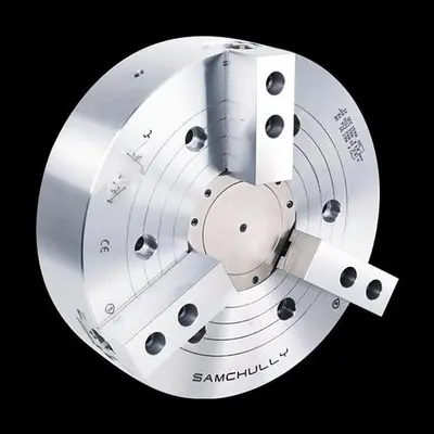 15 INCH SAMCHULLY HCH-15 STANDARD 3-JAW OPEN-CENTER CHUCK