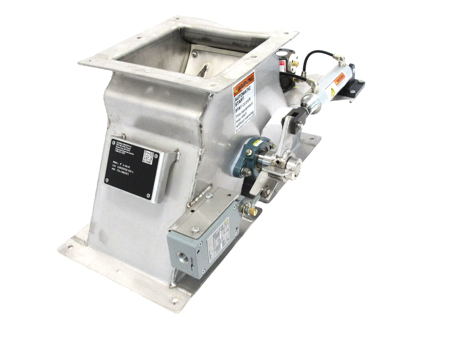 NEW SCHENCK PROCESS 8" A-VALVE GRAVITY FLOW SYSTEM VALVE