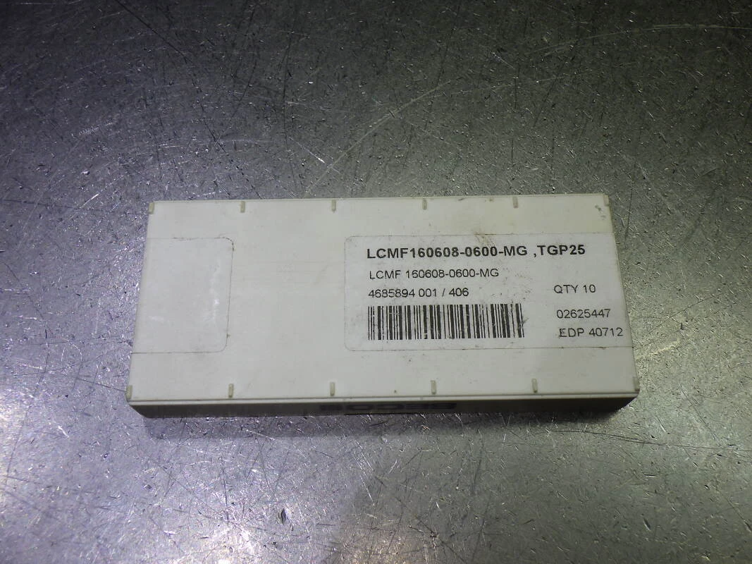 SECO Carbide Grooving Inserts QTY10 LCMF160608-0600-MG TGP25 (LOC1135A)