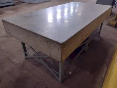 8' X 4' X 10" CHALLENGE PRECISION LAYOUT INSPECTION GRANITE TABLE: STOCK #23813