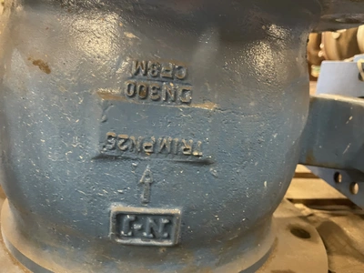 12" DN300 Neles Jamesbury V-Ball Valve Air Operated Stainless