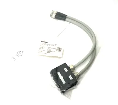 NEW FESTO CONNECTING CABLE, DUAL M12 4-PIN, 5391469