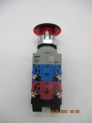 Idec AYLW49922DR-24V New E-Stop Push Pull Illuminated Switch