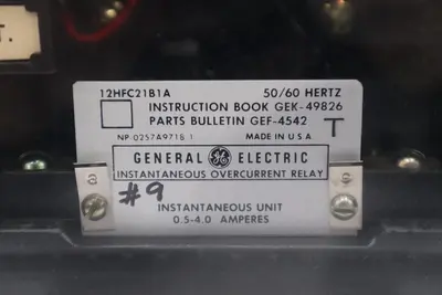 GENERAL ELECTRIC 12HFC21B1A 0.5-4.0A - NEVER USED - AS PICTURED - STOCK GF173