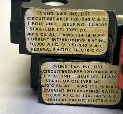 Used FEDERAL PACIFIC NC-NI115 Miscellaneous Equipment (Electrical & Power) | Surplus Asset Holdings #1201299
