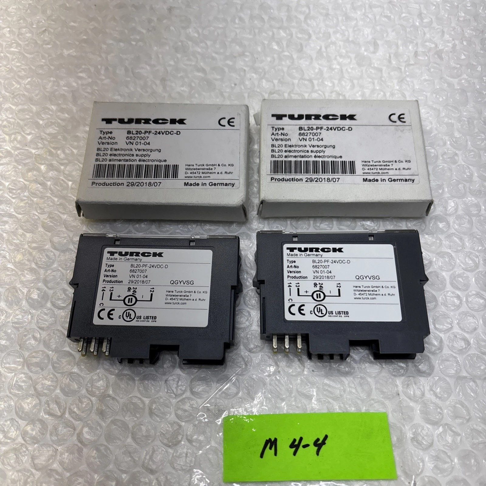 NEW TURCK BL20-PF-24VDC-D