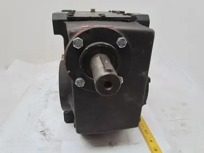 302:1 Ratio 5.8RPM Large Combo Worm Spur Gear Box Speed Reducer Iron Case 132lb