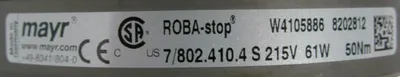 NEW MAYR 7/802.410.4S ROBA STOP BRAKE 215V 0920031 T1018514 78024104S