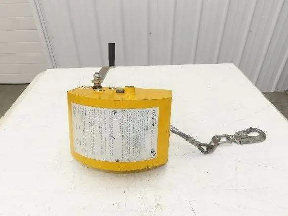 Miller 8442/65 Manhandler Manrated 350lbs Work Winch 65' SS Cable Confined Space