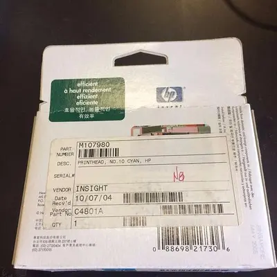 HP 10 INK COLOR CYAN LOT OF 4