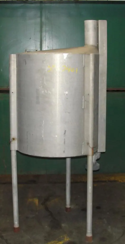SPC7401  Tank 100 gallon vertical tank, Aluminum, conical