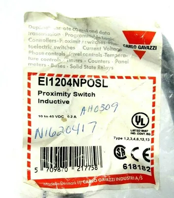 NEW CARLO GAVAZZI EI1204NPOSL PROXIMITY SWITCH