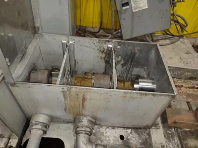 4" CAPACITY ULTRASONIC BAR & TUBE CONTINUOUS WASHER: STOCK #22589