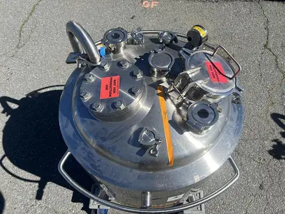 Tank, 40 Gallon (150 Liters), 316L Stainless Steel, Jacketed, 45 PSI Internal #5991205