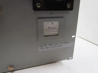 Peco II PBD 0301.01 TPL-BK Dual 200A Load Distribution Fuse Panel 320A Max 48VDC