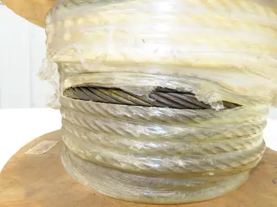 7/16"x 105' Steel Wire Rope Crane Hoist Winch Lifting Cable 6x36
