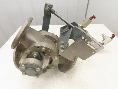 Sanko DD80A 2-Way Pneumatic Conveying Diverter Valve 3" Flanged Stainless