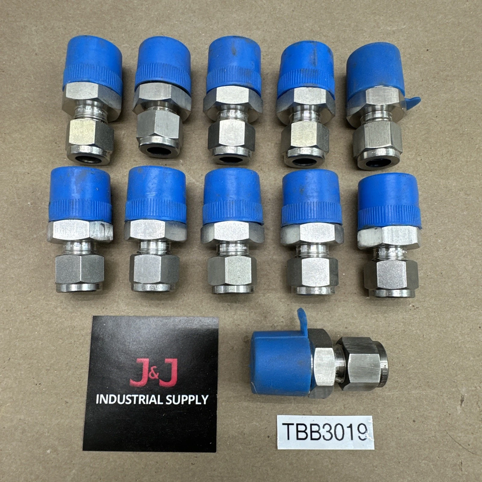 Hamlet 3/8 X 1/2 Stainless Steel Male Straight Connector || (11) BRAND NEW 🇺🇸