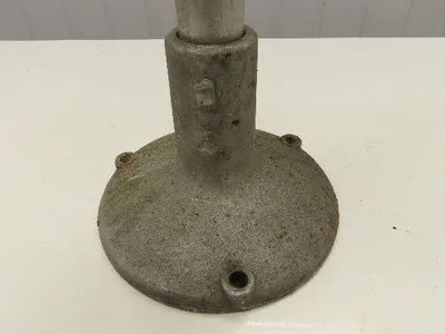 Aluminum Pedestal Base Round Pipe Conveyor Leg Stand Adj Height 26"-30"