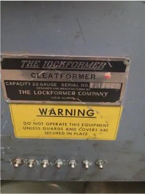 LOCKFORMER TRIPLEX CLEATFORMER Roll Formers | Bud's Equipment Sales (5)