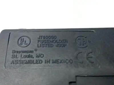 USED EATON BUSSMANN FUSE HOLDER CLASS J 30A 600V BASE ONLY LOT OF 3