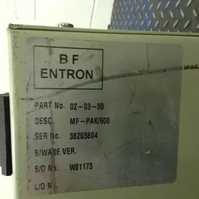 USED BF ENTRON MF-PAK/600