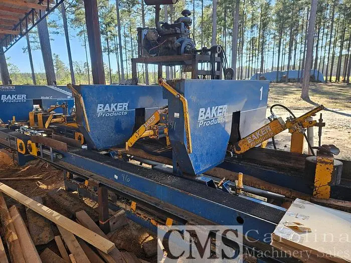 Used BAKER MODEL B 2 HEAD RESAW Sawmill Resaws | CAROLINA MACHINERY SALES #421420