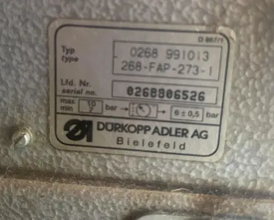 DURKOPP-ADLER 268-FAP-273-1 SEWING MACHINE