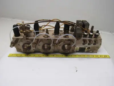 Witt Gasetechnik KM 40.3 Trumpf 3 Part Gas Mixing Manifold N2 CO2 HE 24V Coil