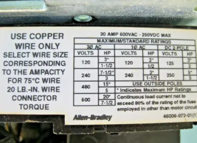 USED Allen-Bradley 1494U-F30