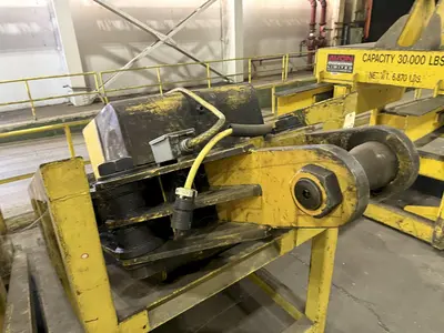 40 TON (80,000 LBS) BRADLEY ADJUSTABLE TELESCOPING COIL LIFTING GRAB TONGS: STOCK #23558