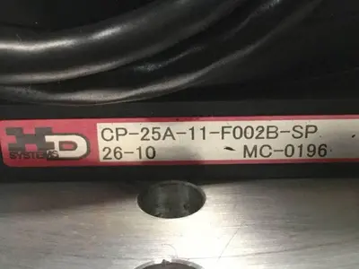 USED HD SYSTEMS CP-25A-11-F002B-SP 26-10 MC-0196