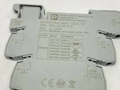 2966171,PLC-RSC- 24DC/21 | Phoenix Contact PLC-RSC- 24DC/21 Relay Module 24VDC 2966171 LOT OF 2 - Used