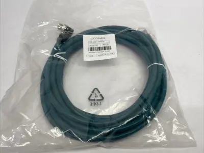 NEW COGNEX ETHERNET CABLE DOUBLE ENDED M12 TO RJ45 185-10100R