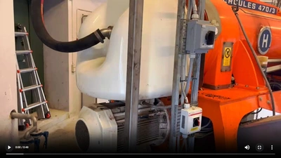 Pieralisi Hercules 470/3 decanter centrifuge, SS.