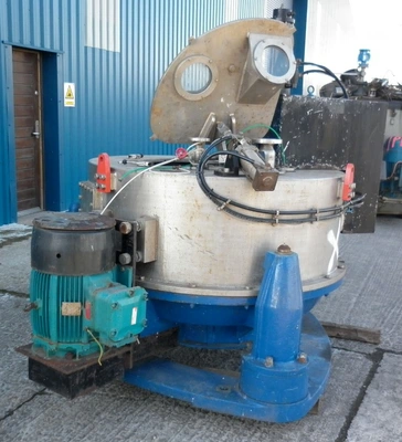 Broadbent type 46A 47 x 16 perforate basket centrifuge, 316SS.