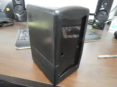 Used Golden Corral Used Black Plastic Dinning Table Tall Fold Dual Side Napkin Dispenser Restaurant Front of House Furnishings Illinois US | Falcon Restaurant Supply #1376546