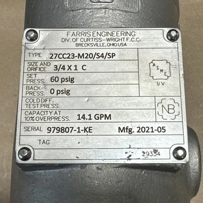 NEW Farris Engineering 27CC23-M20/S4