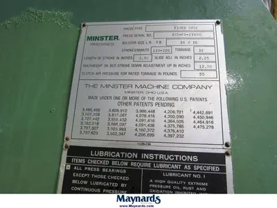 USED 1990 MINSTER 4