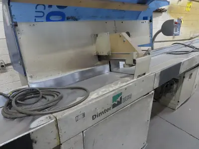 4" HIGH X 12" WIDE DIMTER OPTICUT MODEL #S50 CROSS-CUT AUTOMATIC WOOD SAW, NEW 2003: STOCK #22921