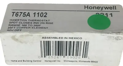 NEW HONEYWELL T675A-1102 THERMOSTAT T675A1102