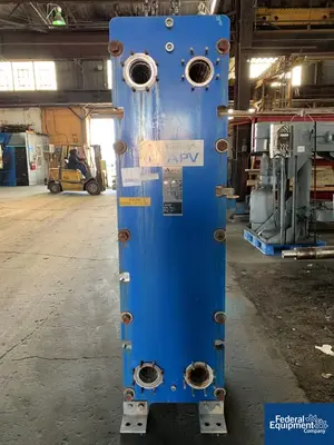 USED APV 798 Sq Ft APV Plate Heat Exchanger, S/S, 150#