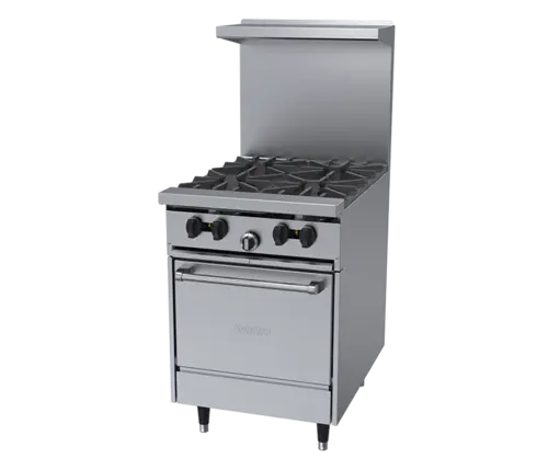 Garland X24-4L 24" 4 Burner Sunfire Gas Range w/ Space Saver Oven, Natural Gas